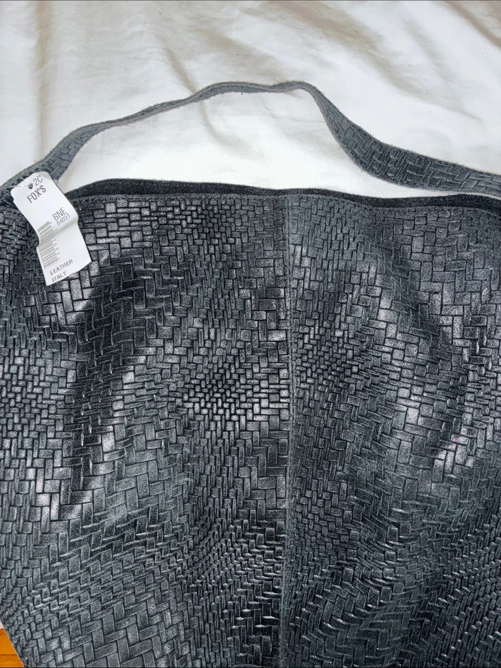 Black Woven Fringe Hobo Vimoda Bag - Women
